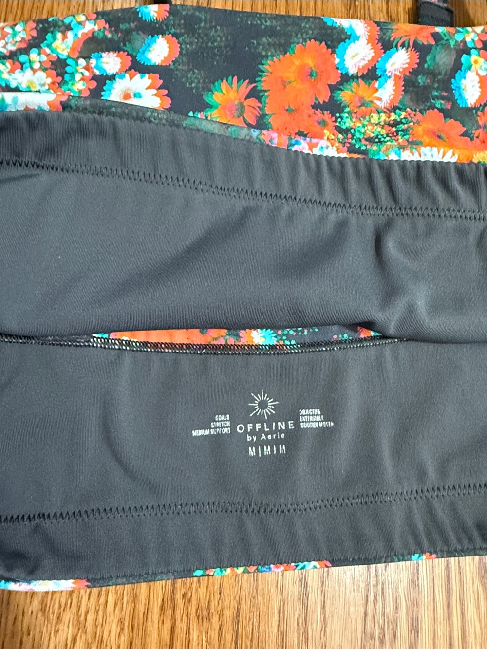 OFFLINE by Aerie Floral Longline Sports Bra Medium Support Size M - Picture 2 of 5
